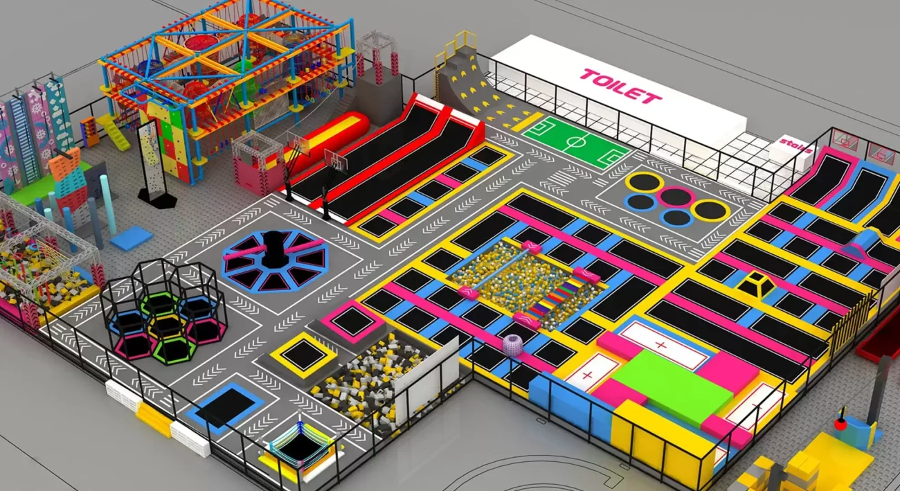 Customized Commercial Indoor Trampolines for Kids