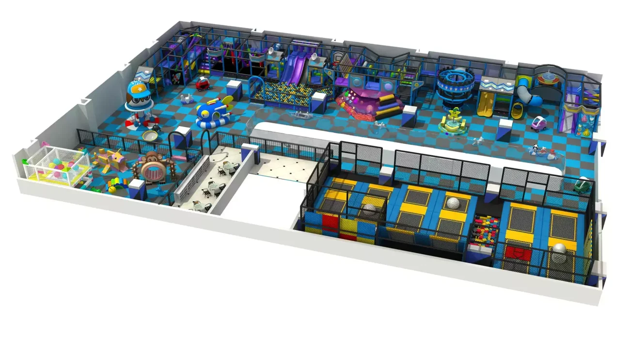 Space Themed Adventure Childrens Indoor Play Area