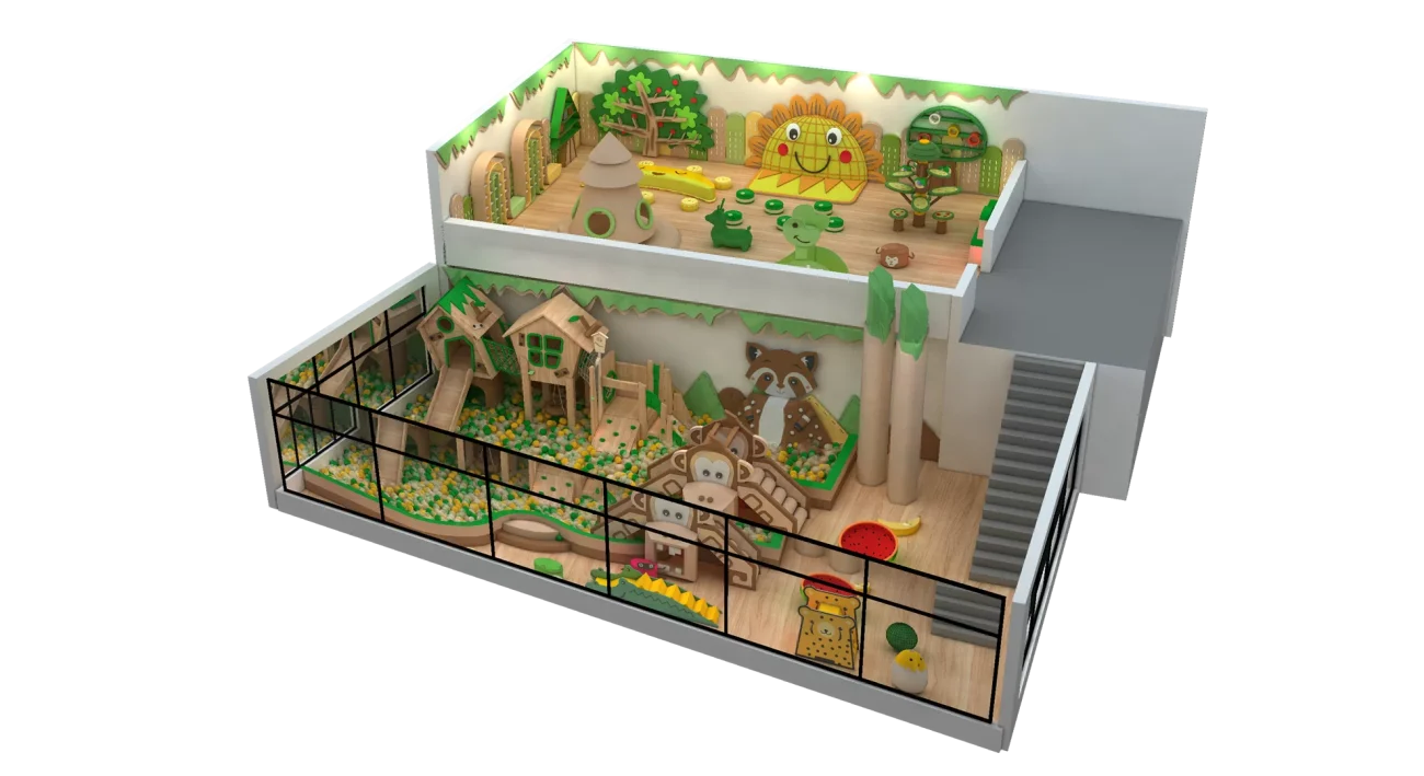 Eco-Friendly Wooden Toddler Nature-Inspired Playground