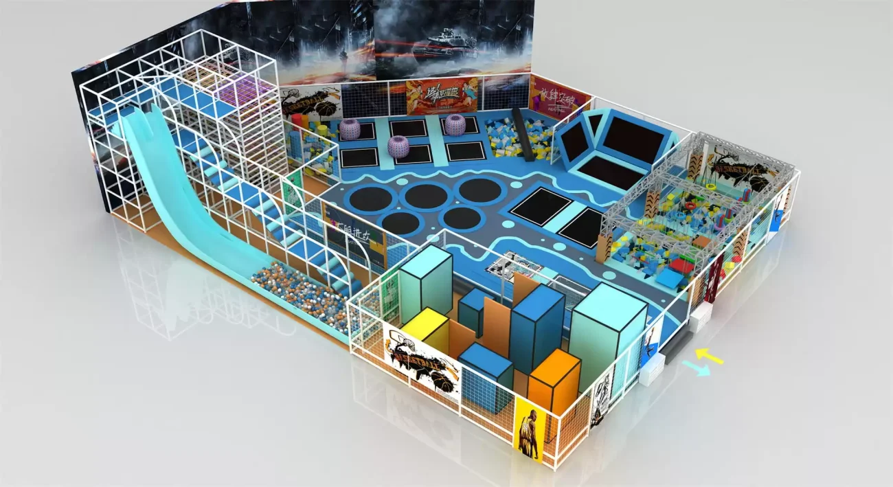 Multifunctional Kids Indoor Trampoline Amusement Park