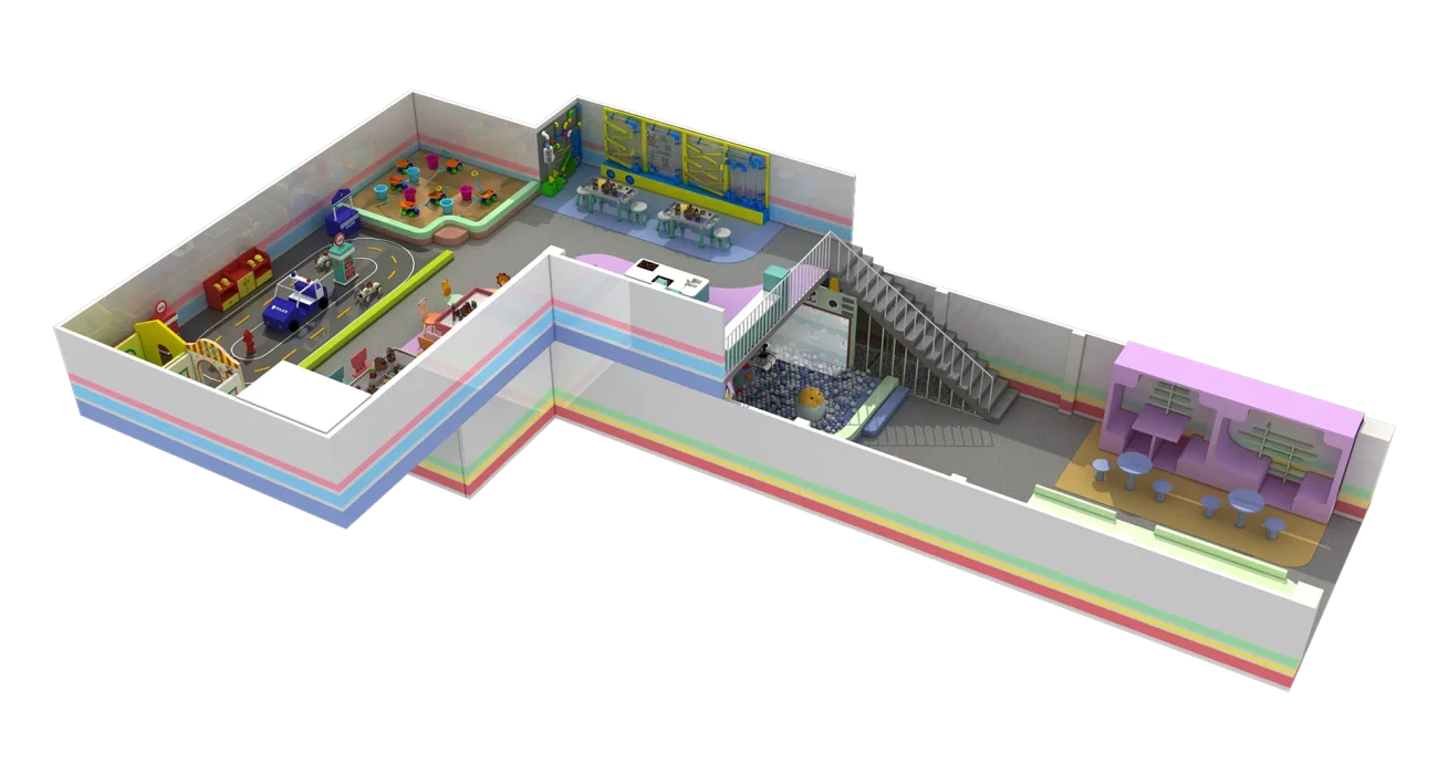 Modern Life Theme Infant and Toddler Playground Equipment