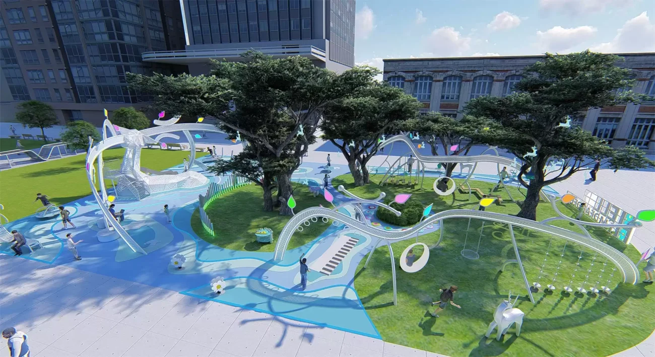 Outdoor Times Square Amusement Park