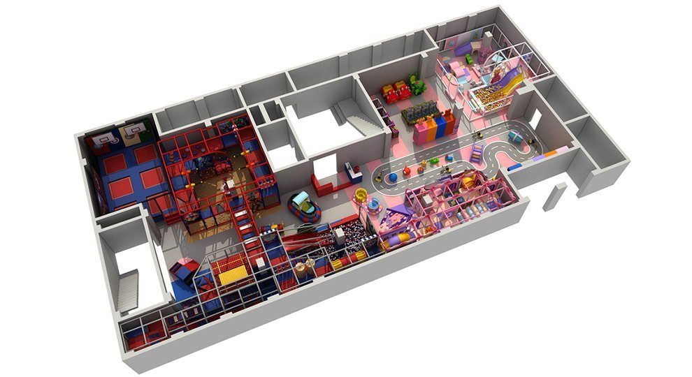 Commercial Kids Game Center Indoor Playground Equipment-left