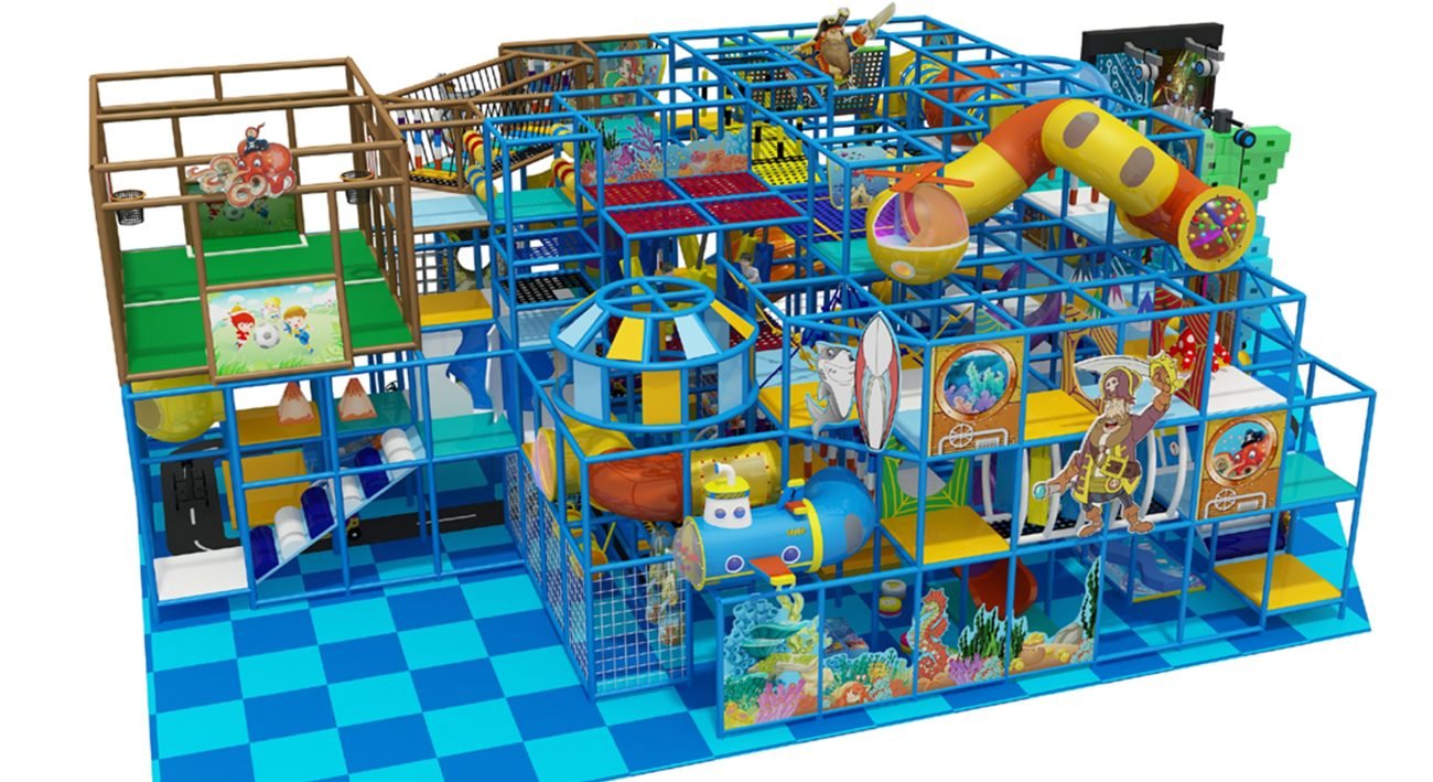 Kids Indoor Playground with Ocean Ball Pit-front
