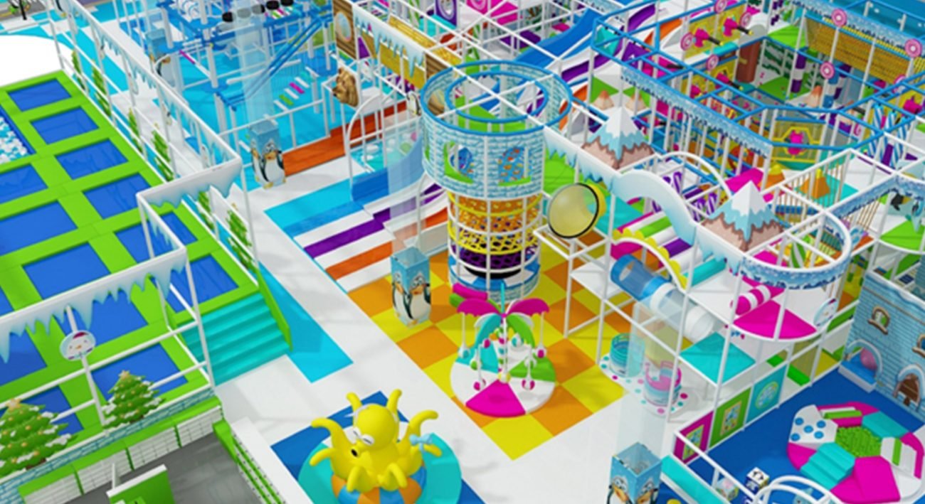 Custom Steel Structure Indoor Playground with Soft Play Mats Inside-Indoor Playground