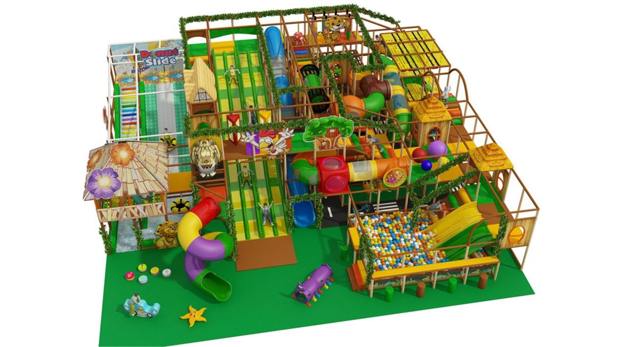 Kids Indoor Playground Jungle Animal Zooplay for Shopping Mall-front