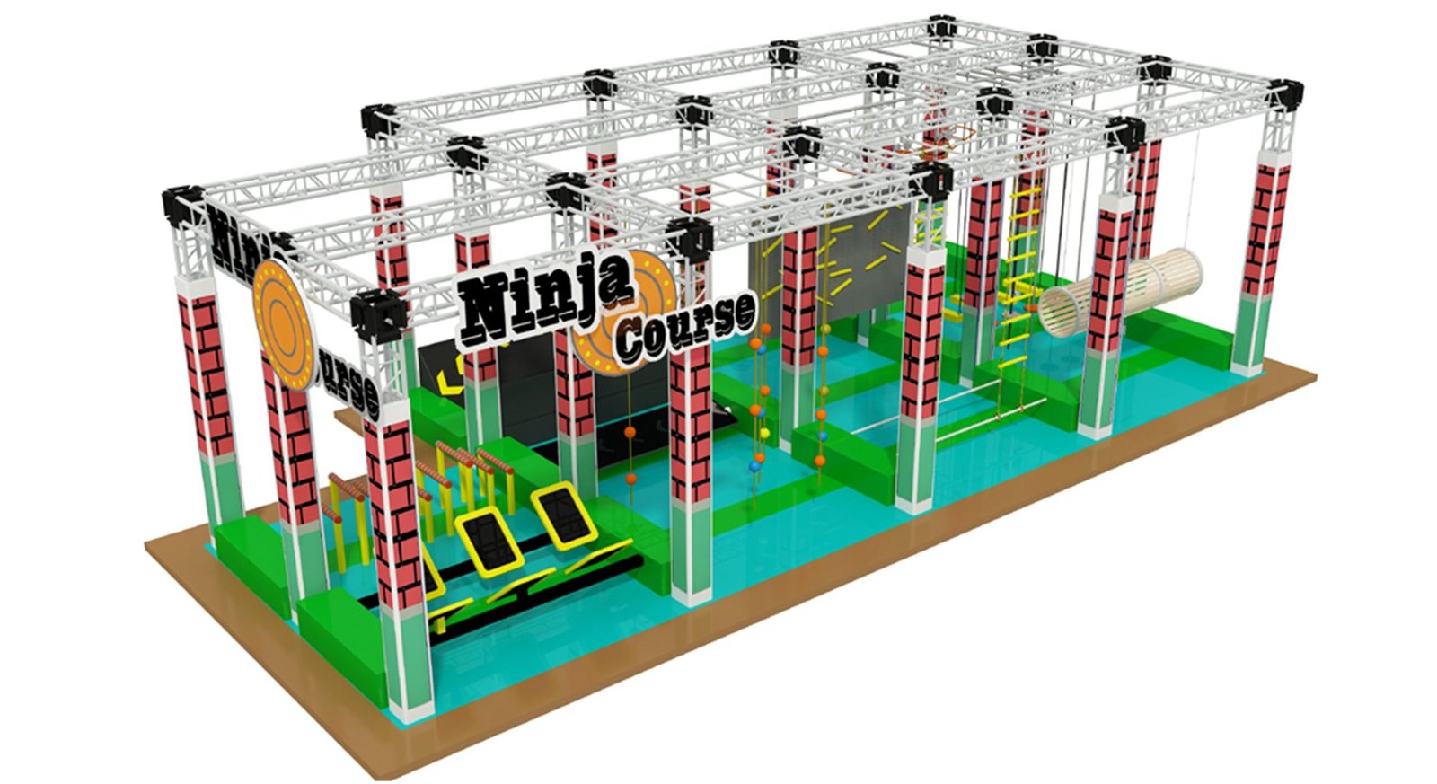 Ninja Warrior Training Course Indoor Gym and Obstacle Challenge Track-front Ninja Warrior Training Course Indoor Gym and Obstacle Challenge Track-front