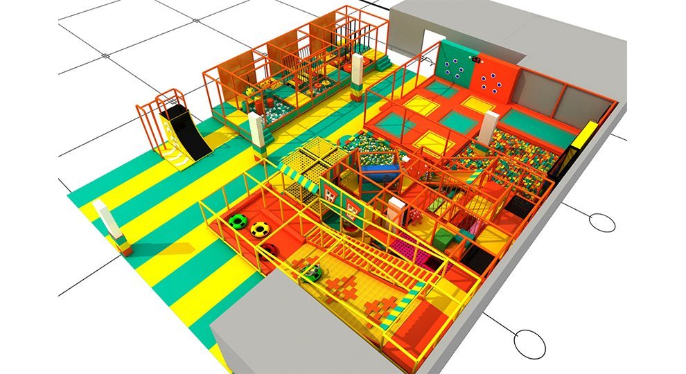 Commercial Kids Interactive Indoor Playground Soft Play-left