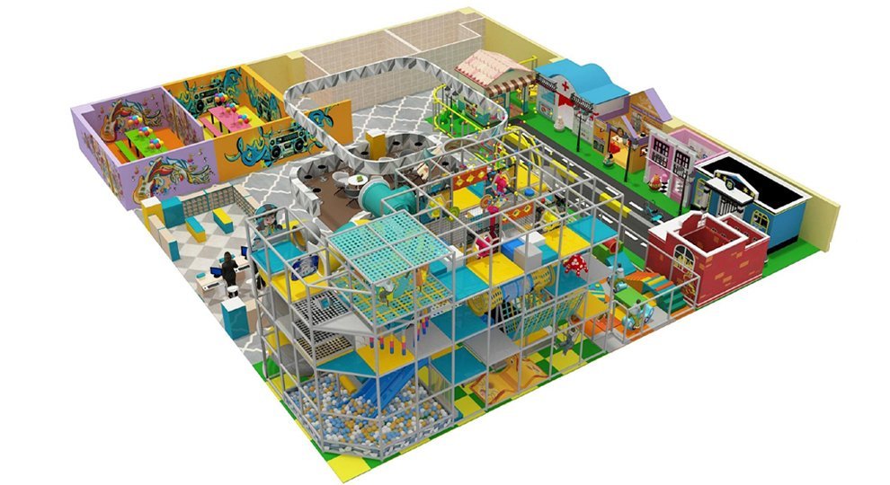Professional Modular Kids Indoor Playground Equipment-side