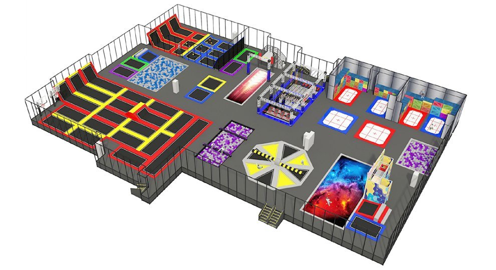 Custom trampoline park solutions for children and adults-right