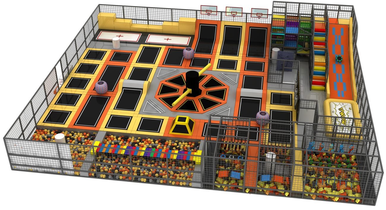 New Product Children Indoor Trampoline Parks for Sale-front