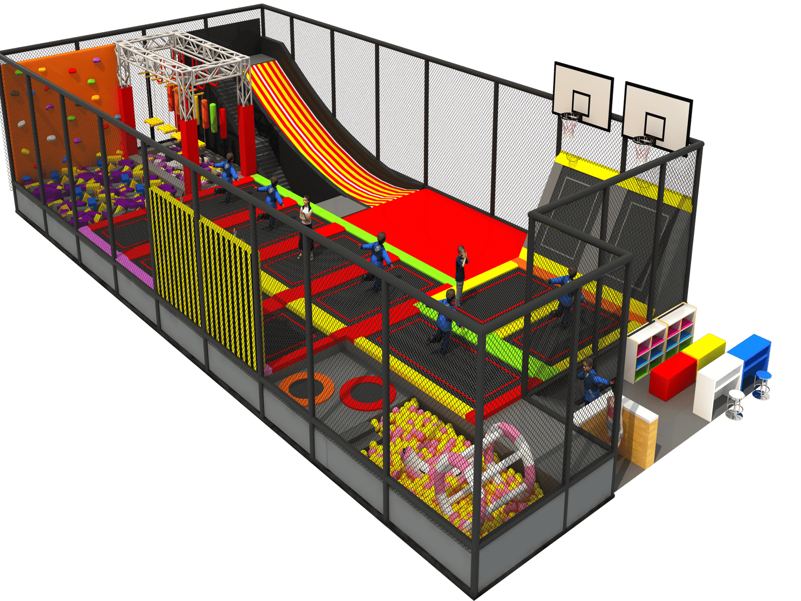 346 sqm Adventure Kids Indoor Trampoline Park Equipment-left 346 sqm Adventure Kids Indoor Trampoline Park Equipment-left