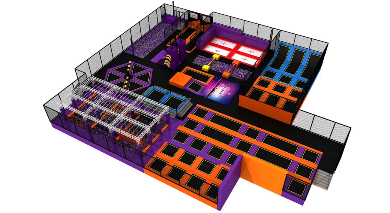 Factory Price Large Indoor Commercial Trampoline Park Equipment-right