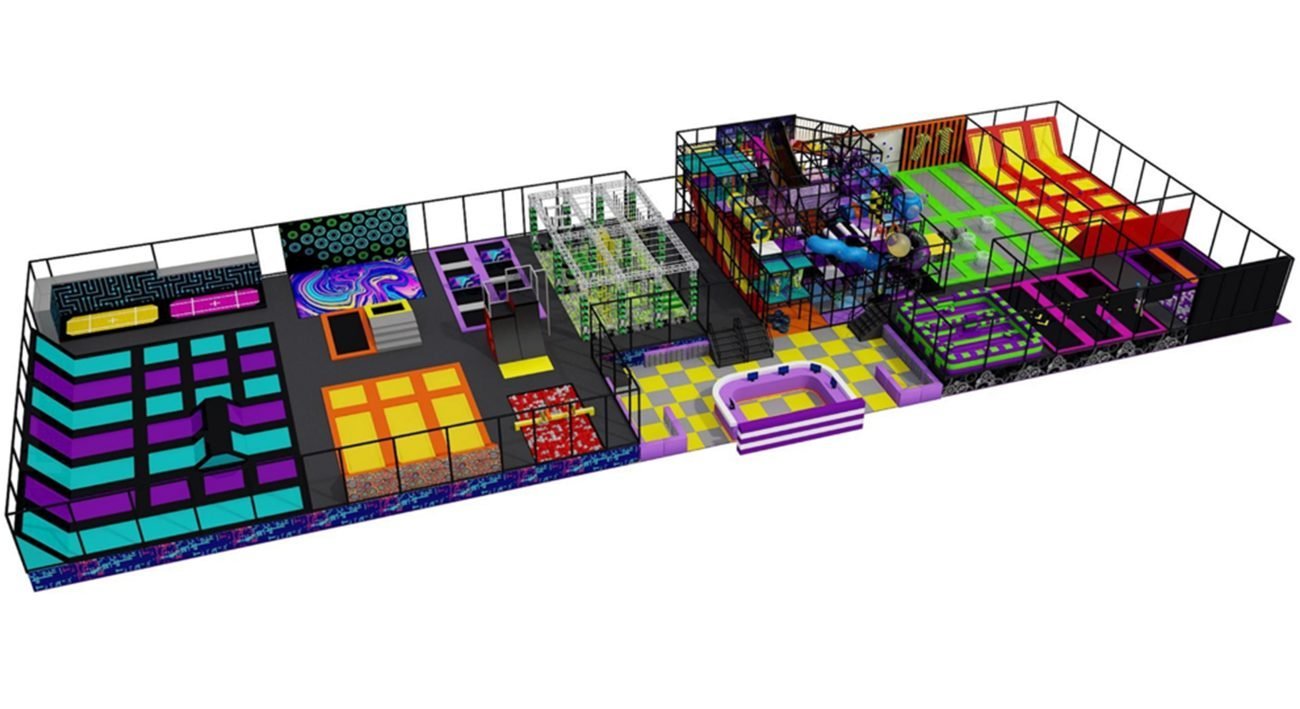 Indoor Trampoline Park Equipment for Sale-front