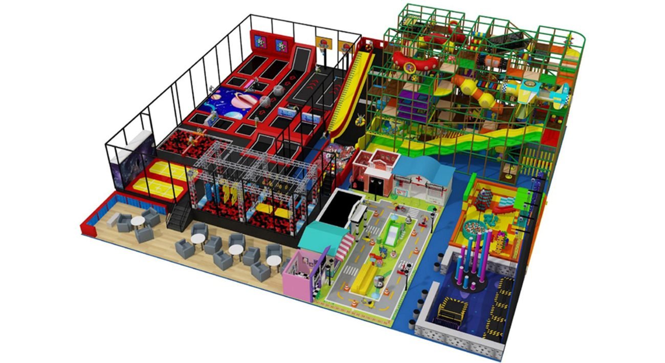 TUV Certified indoor soft play equipment for Children-front