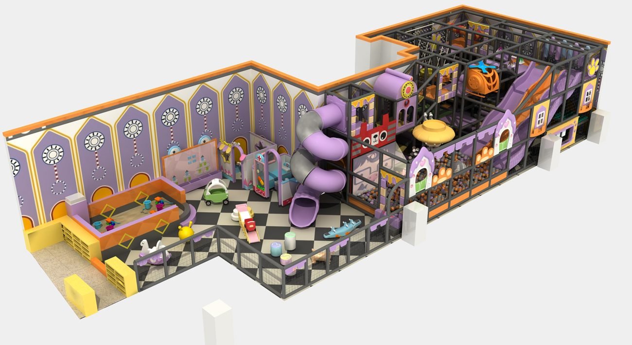 260 Sqm Morandi Themed Indoor Playground For Kids manufacturer