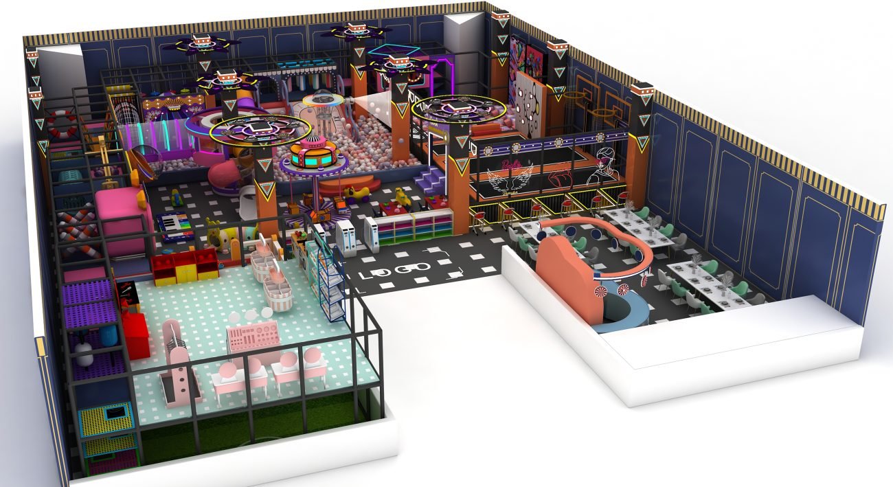 Commercial 550 Sqm Indoor Play System For Sale manufacturer