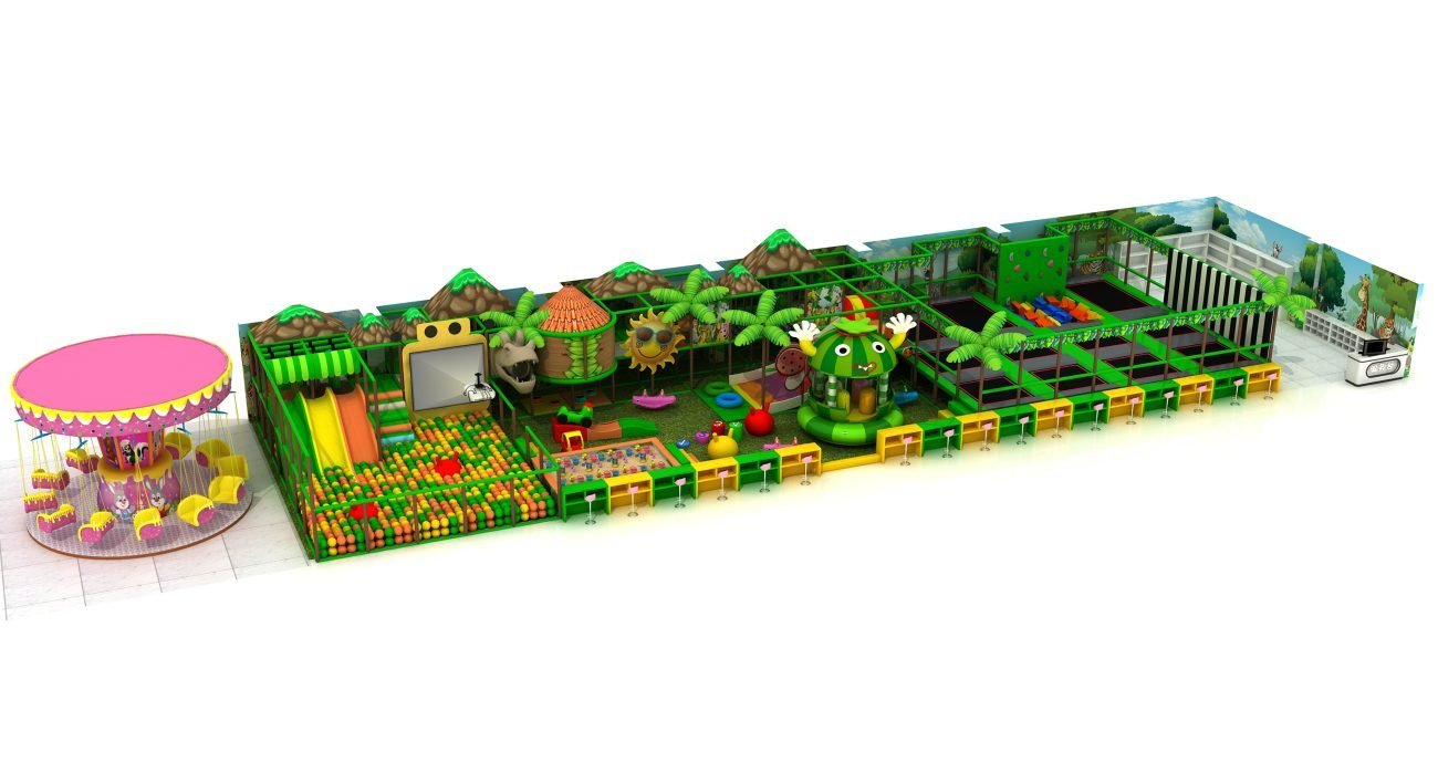Forest-Themed Small Indoor Trampoline Park For Kids Supplier