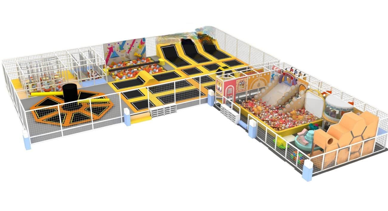 360 Sqm Indoor Trampoline Park Design Manufacturing China