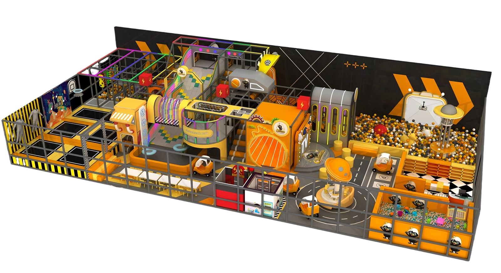 Space Themed Indoor Adventure Play Center