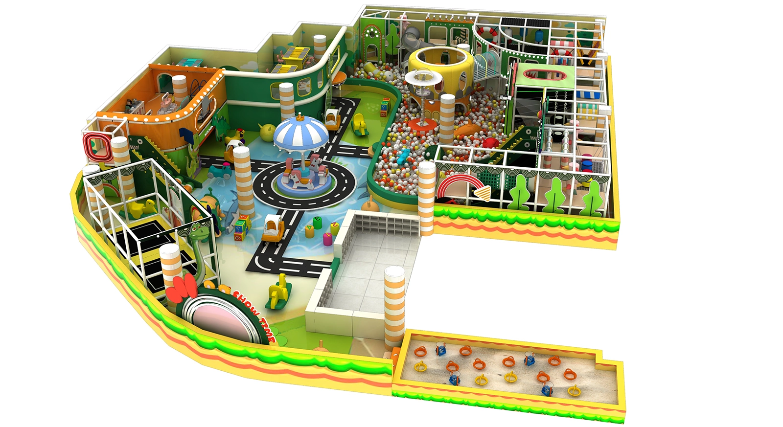Customized Dinosaur-Themed Indoor Playground Design Customized Dinosaur-Themed Indoor Playground Design