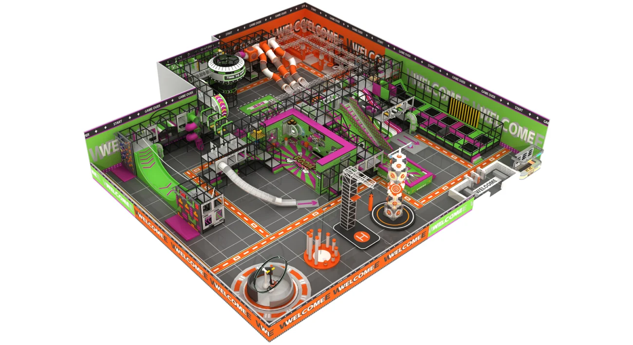 1400sqm Future Tech-Themed Indoor Adventure Park Equipment