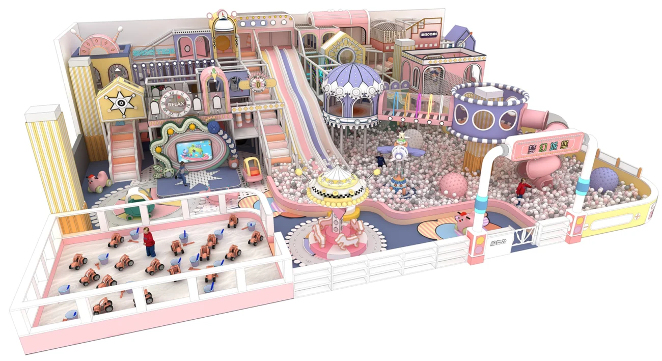 Macaron Theme Indoor Play Center Equipment