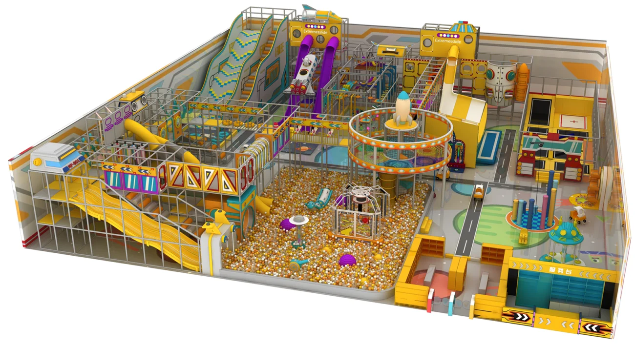 1300㎡ Space Theme Indoor Adventure Playground Equipment