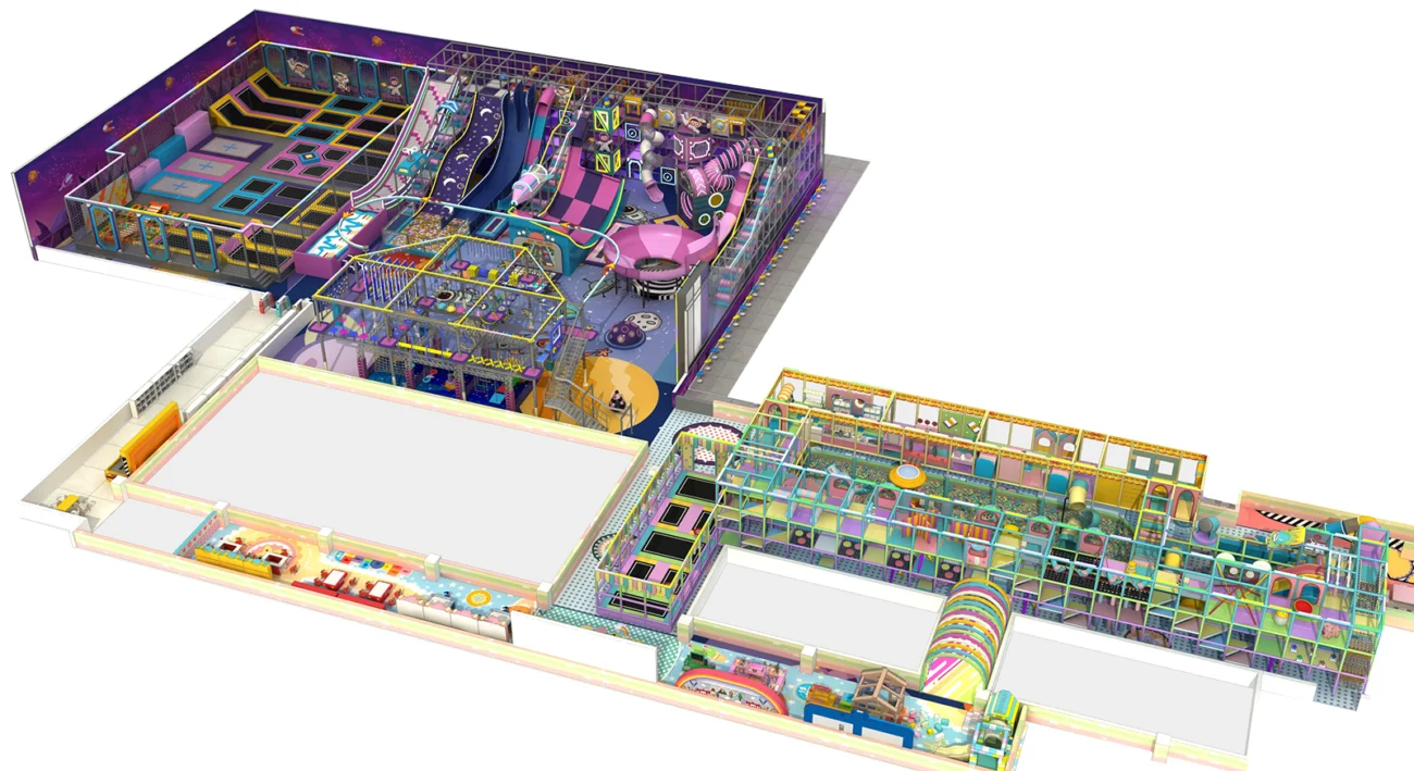 2,500sqm Mega Indoor Play Area Mall Adventure Project