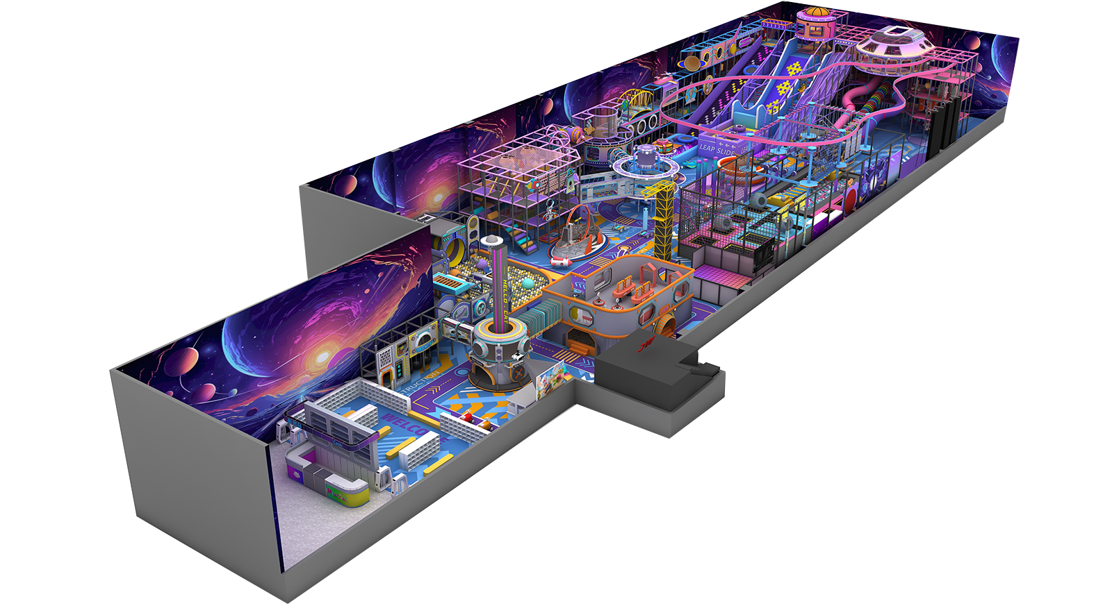 1,500㎡ Large-Scale Space Adventure Park Indoor Playground 1,500㎡ Large-Scale Space Adventure Park Indoor Playground