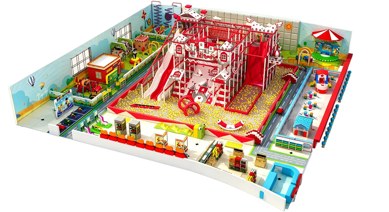 Modern Morandi Indoor Play Area Mall Design