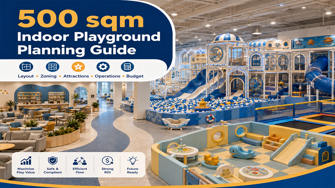 How to Plan a 500 sqm Indoor Playground Layout, Age Zones, Capacity and Budget manufacturer