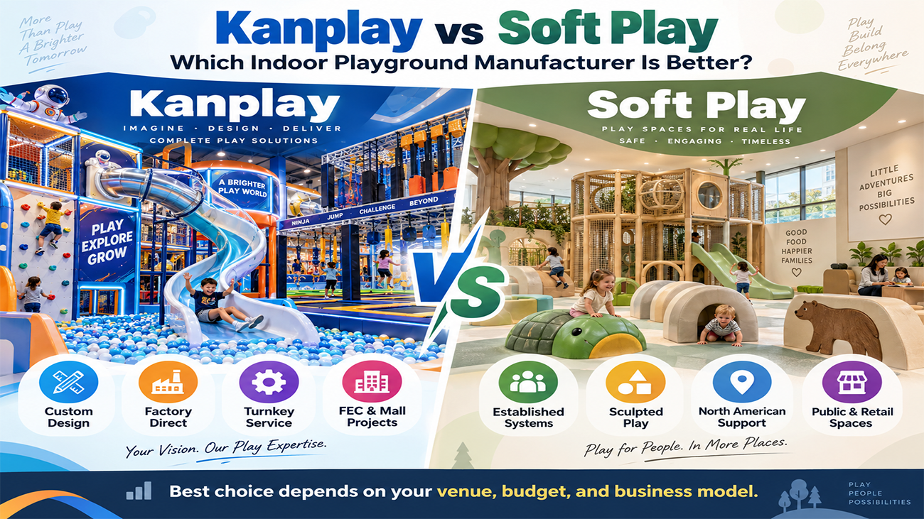 Kanplay vs Soft Play: Which Indoor Playground Manufacturer Is Better? manufacturer
