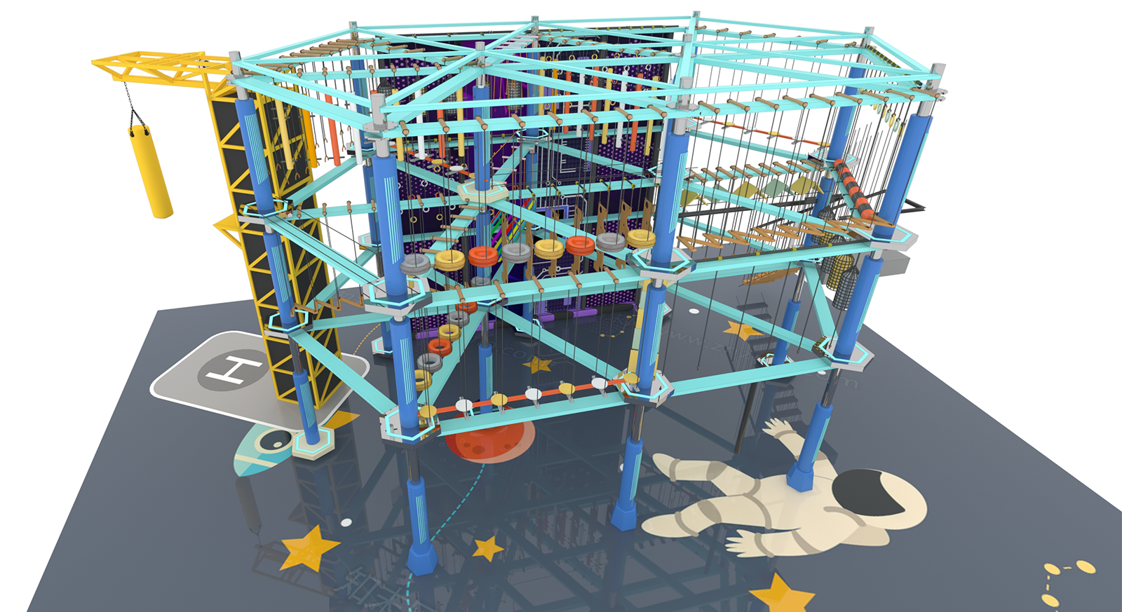 Custom Indoor Ropes Course Design Project Custom Indoor Ropes Course Design Project
