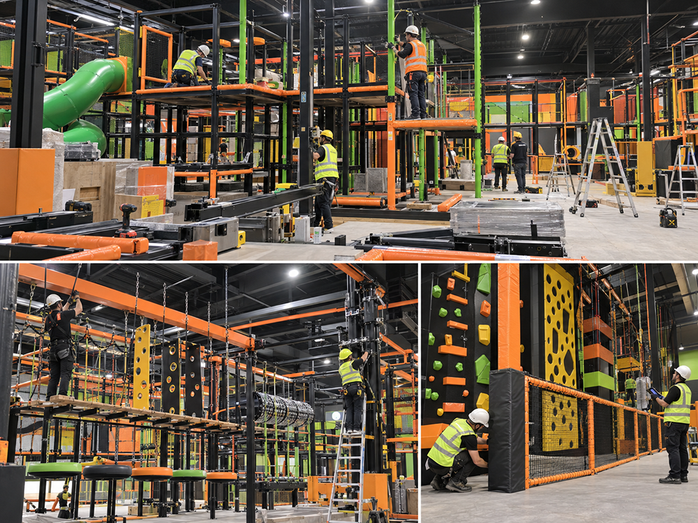 Indoor Playground and Ninja Course Project in the Czech Republic